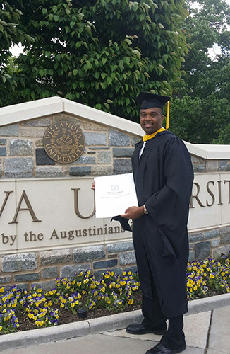 Randy Neal earning his degree